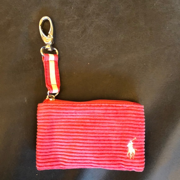 Ralph Lauren zip wallet with clip NWOT - Picture 1 of 7